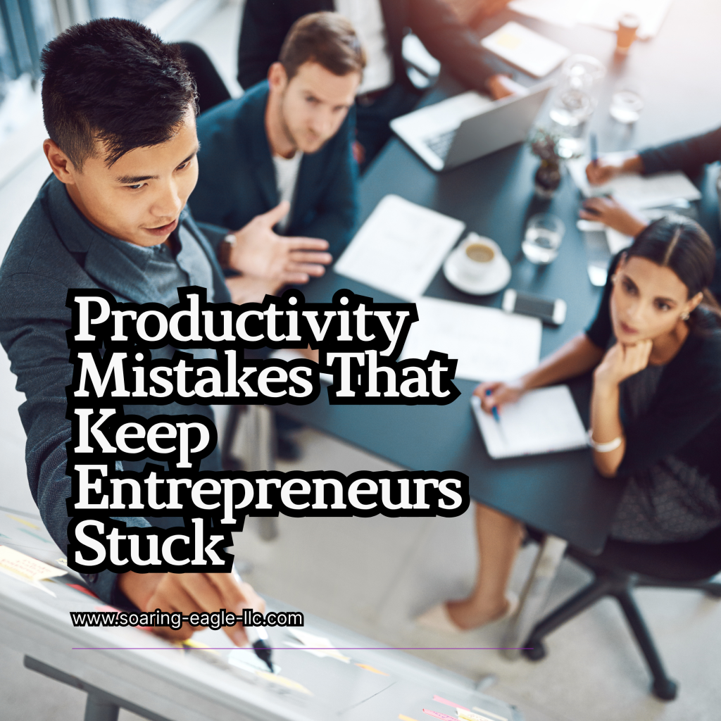blue simple productivity tips instagram post
