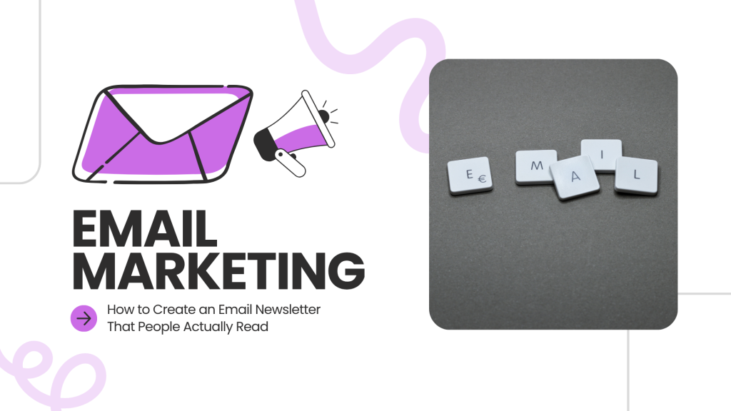 green and black modern email marketing presentation