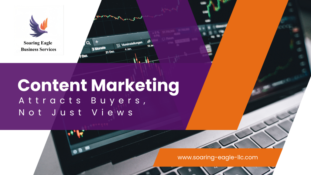 orange and white modern content marketing presentation
