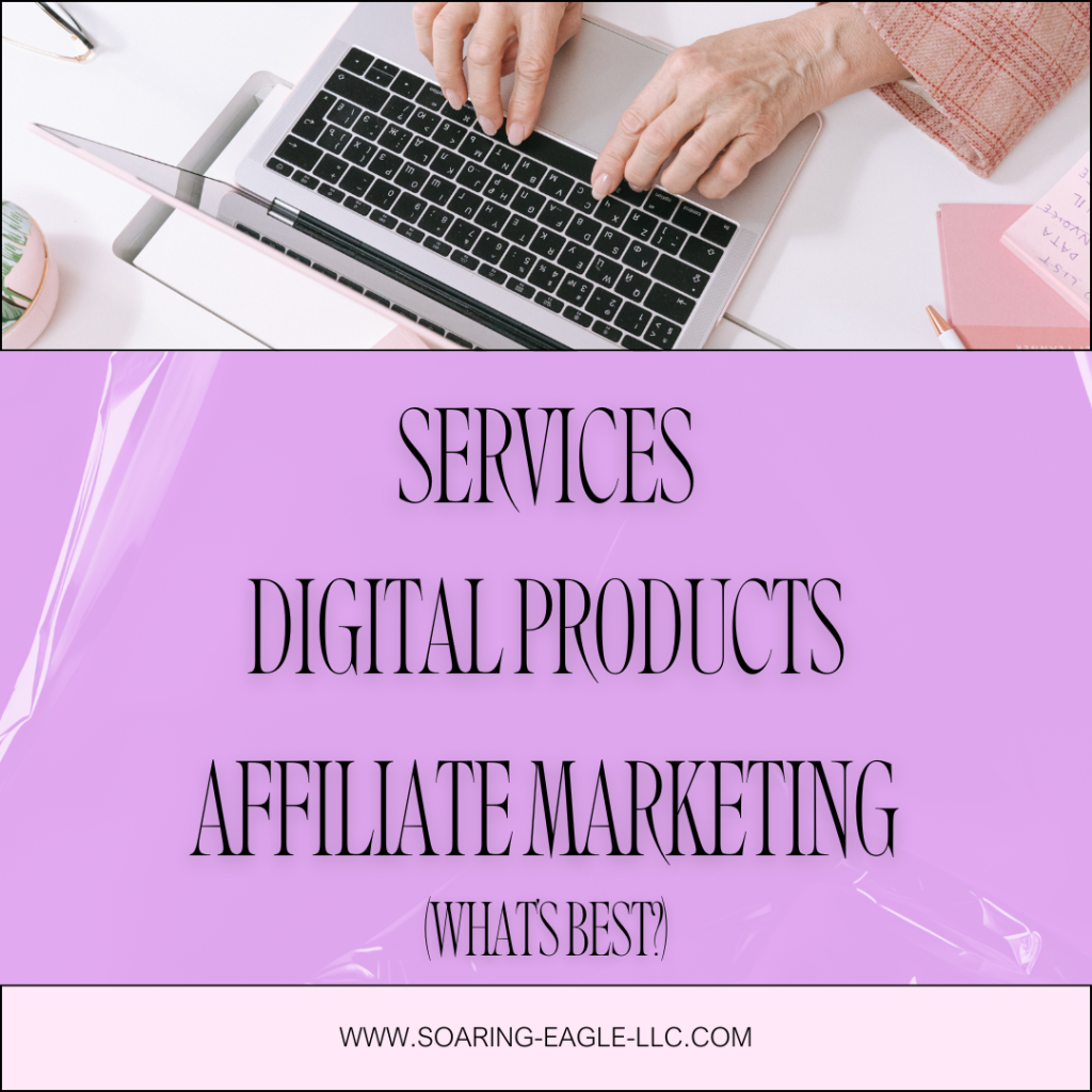 pink and white modern digital products online business tips instagram post
