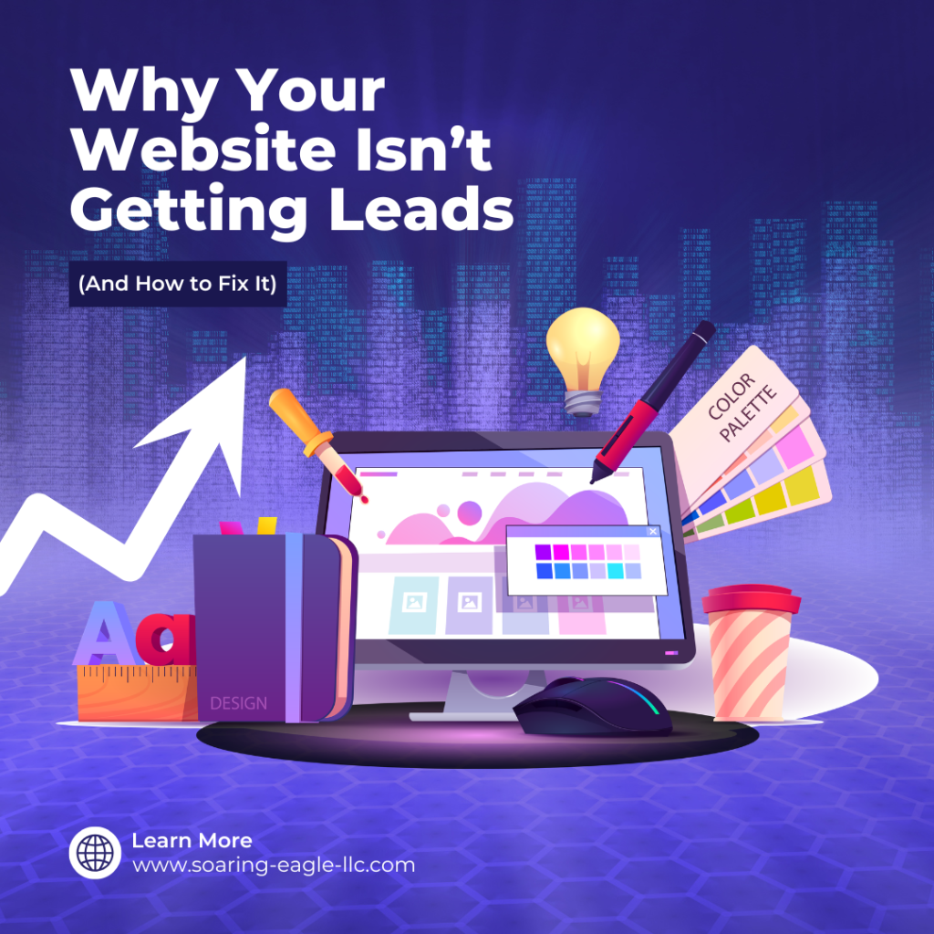 purple playful website design and development services instagram post
